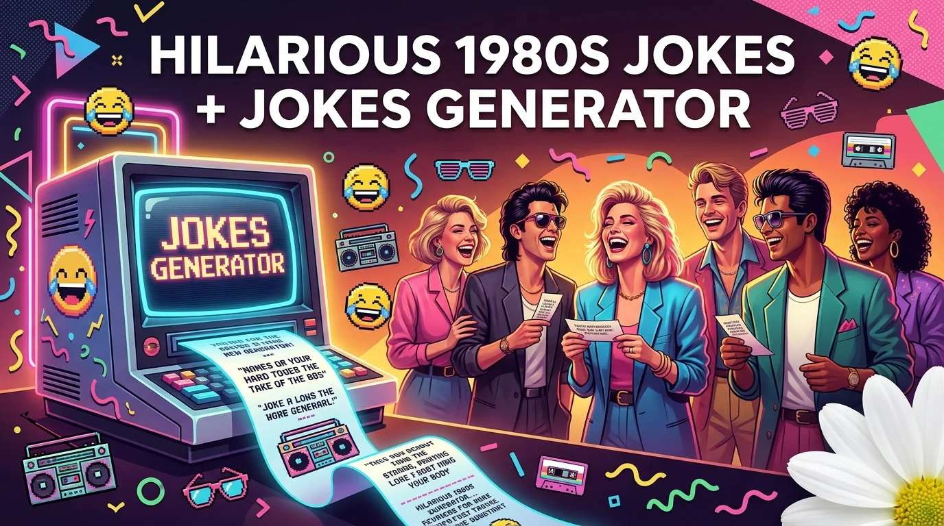 Hilarious 1980S Jokes + Jokes Generator