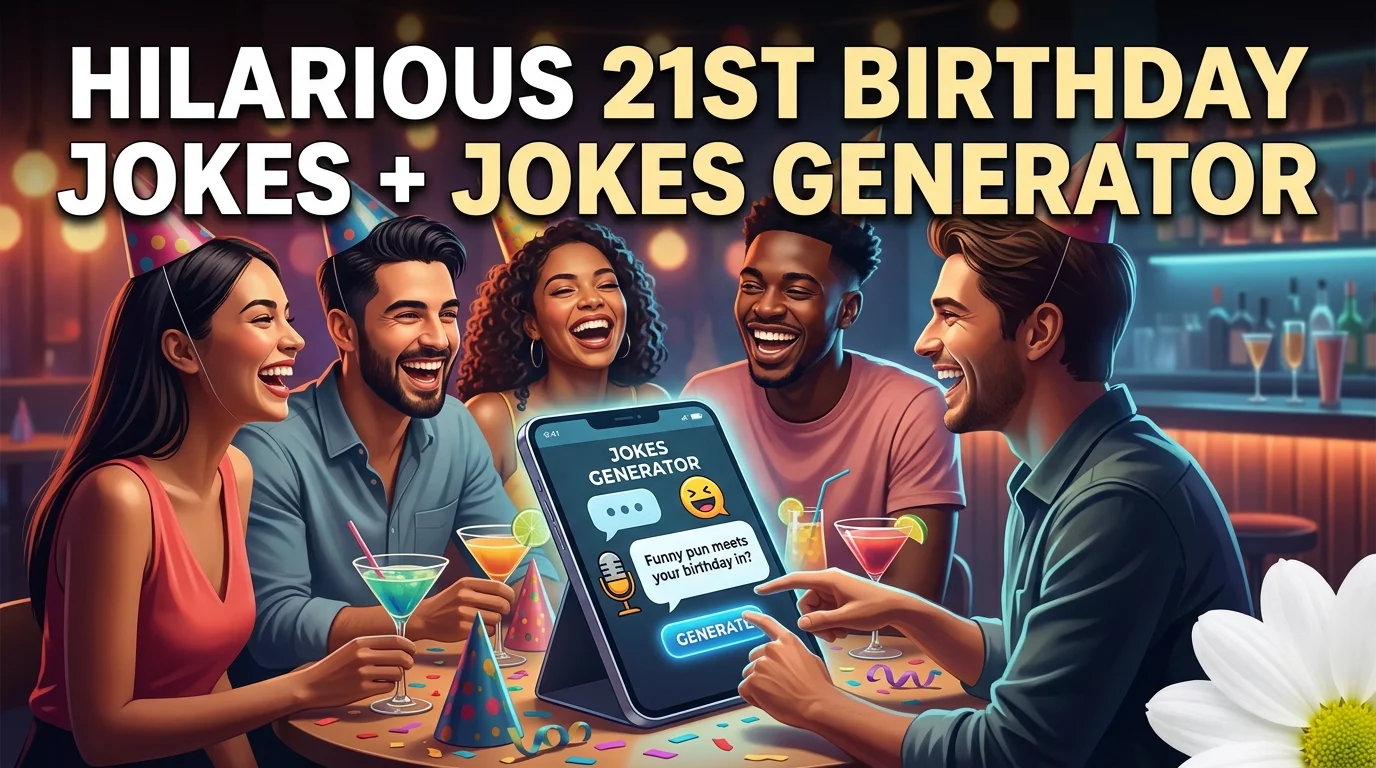 Hilarious 21St Birthday Jokes + Jokes Generator