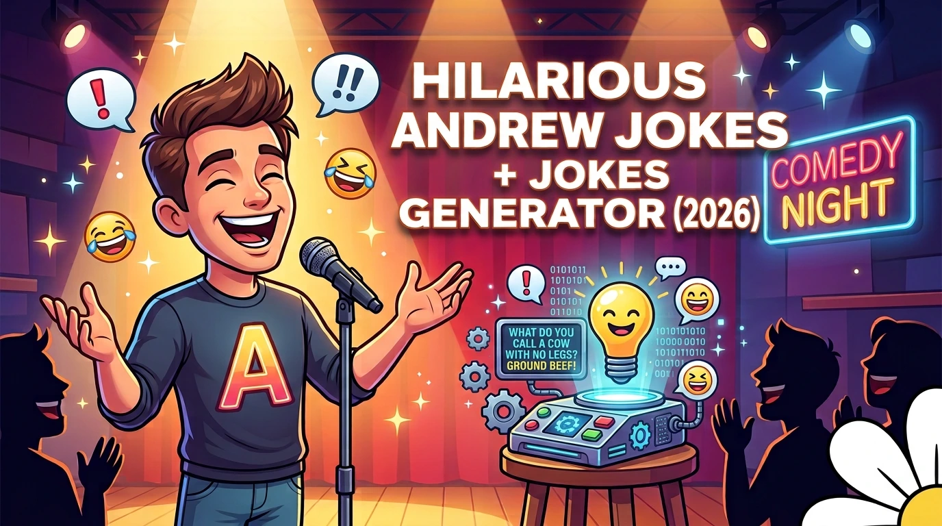 500+ Hilarious Andrew Jokes + Jokes Generator (2026)