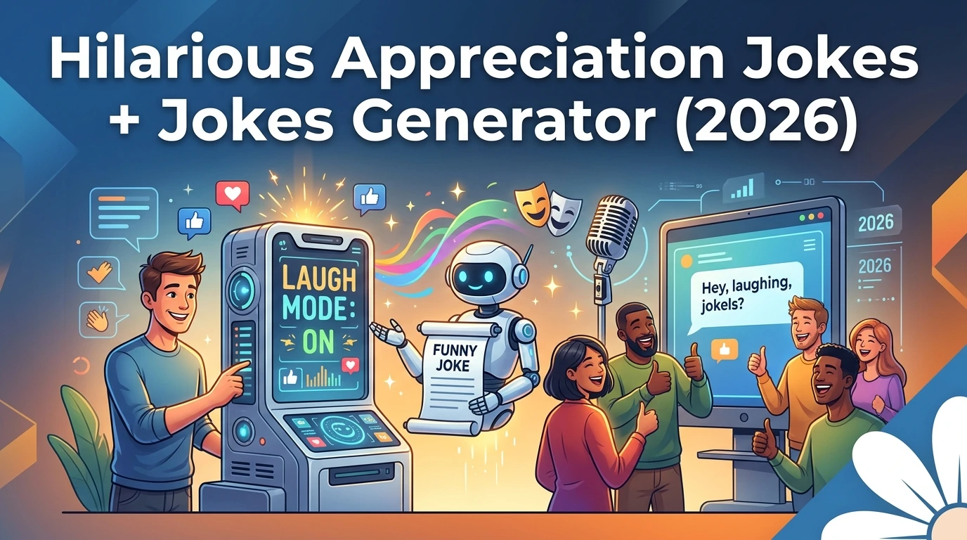 500+ Hilarious Appreciation Jokes + Jokes Generator (2026)
