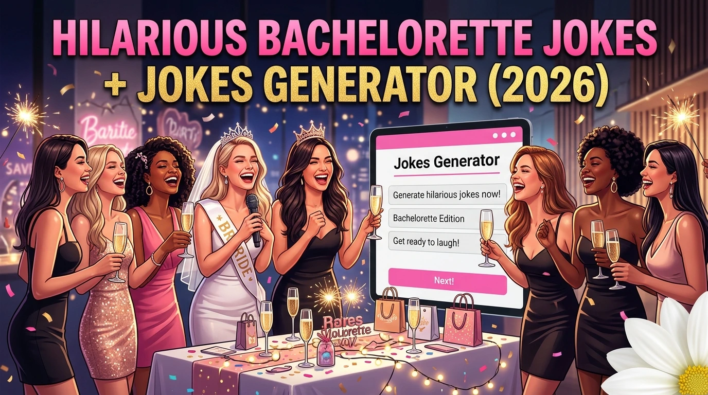 400+ Hilarious Bachelorette Jokes + Jokes Generator (2026)