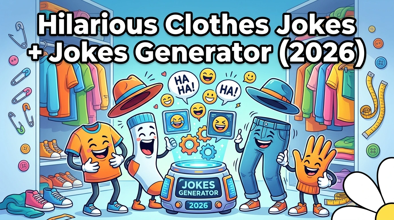 500+ Hilarious Clothes Jokes + Jokes Generator (2026)