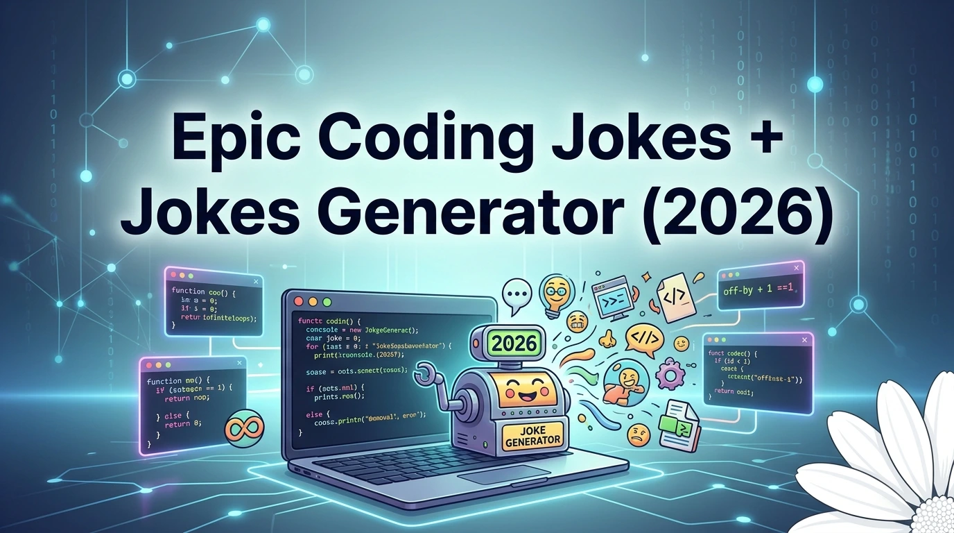 500+ Epic Coding Jokes + Jokes Generator (2026)