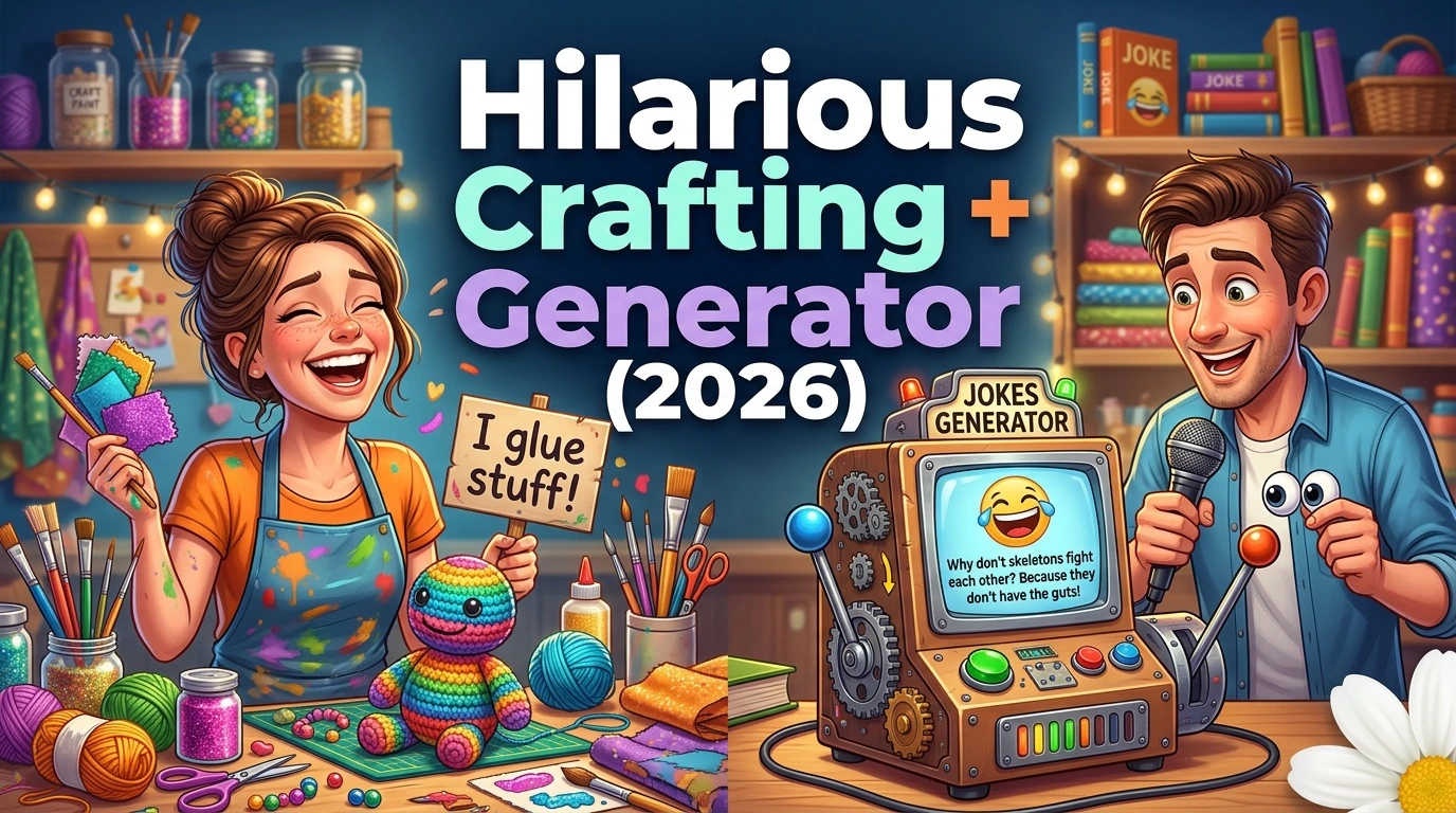 500+ Hilarious Crafting + Jokes Generator (2026)