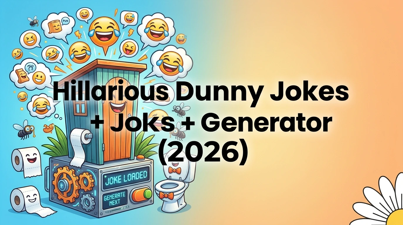 500+ Hilarious Dunny Jokes + Jokes Generator (2026)