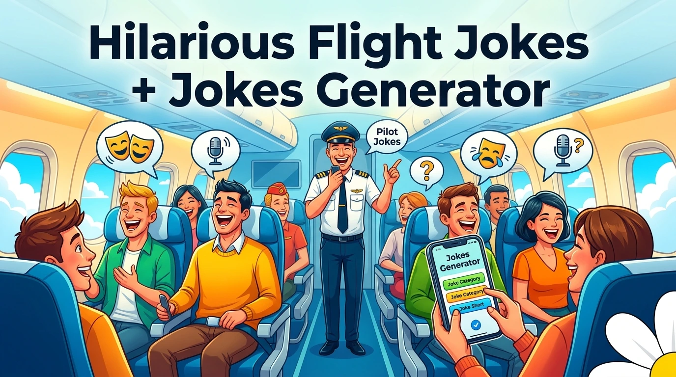 Hilarious Flight Jokes + Jokes Generator