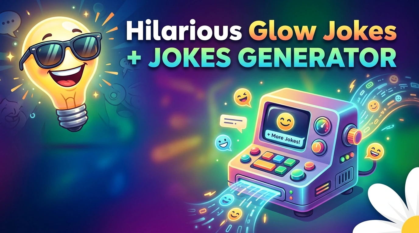Hilarious Glow Jokes + Jokes Generator