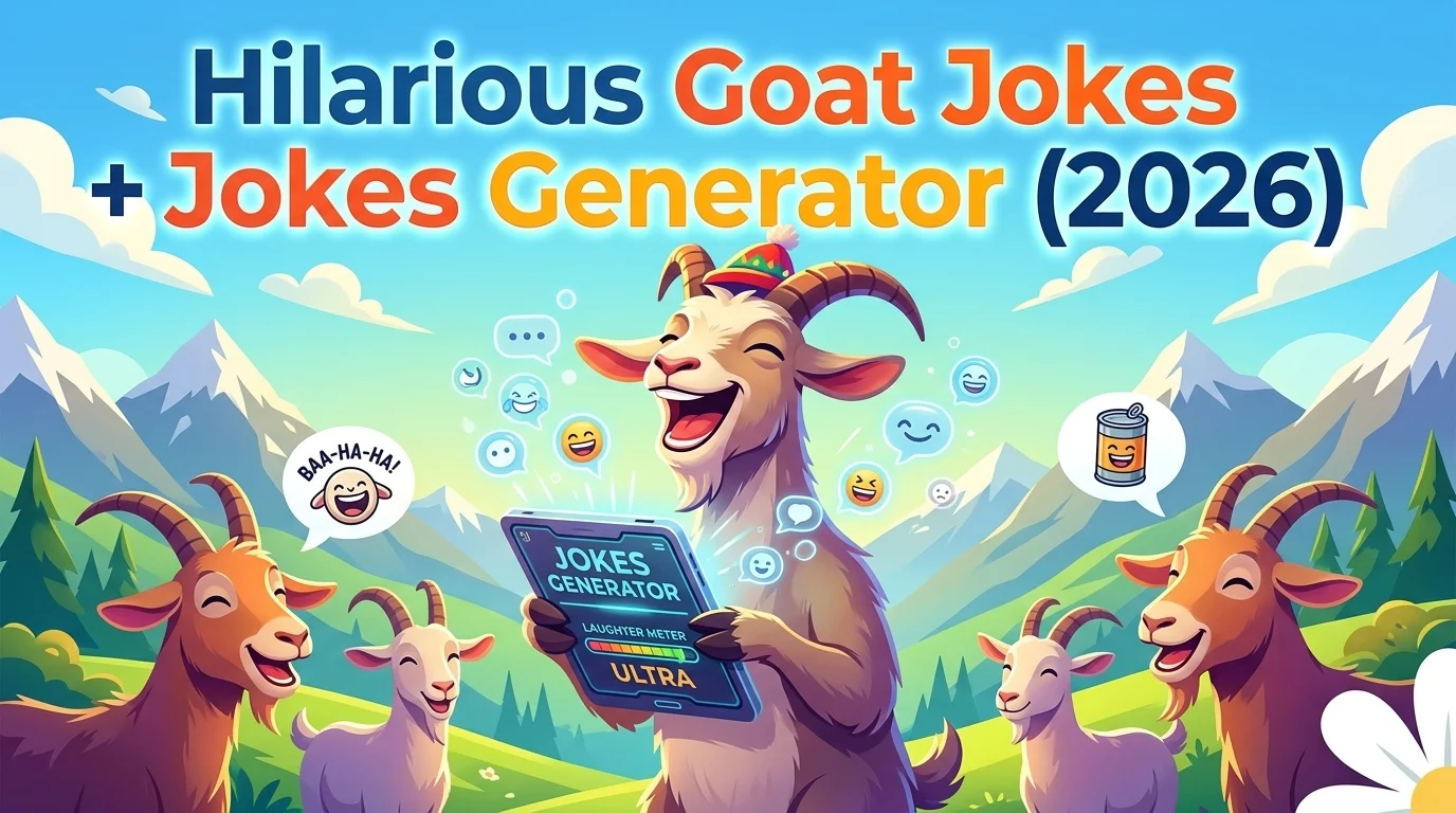 400+ Hilarious Goat Jokes + Jokes Generator (2026)