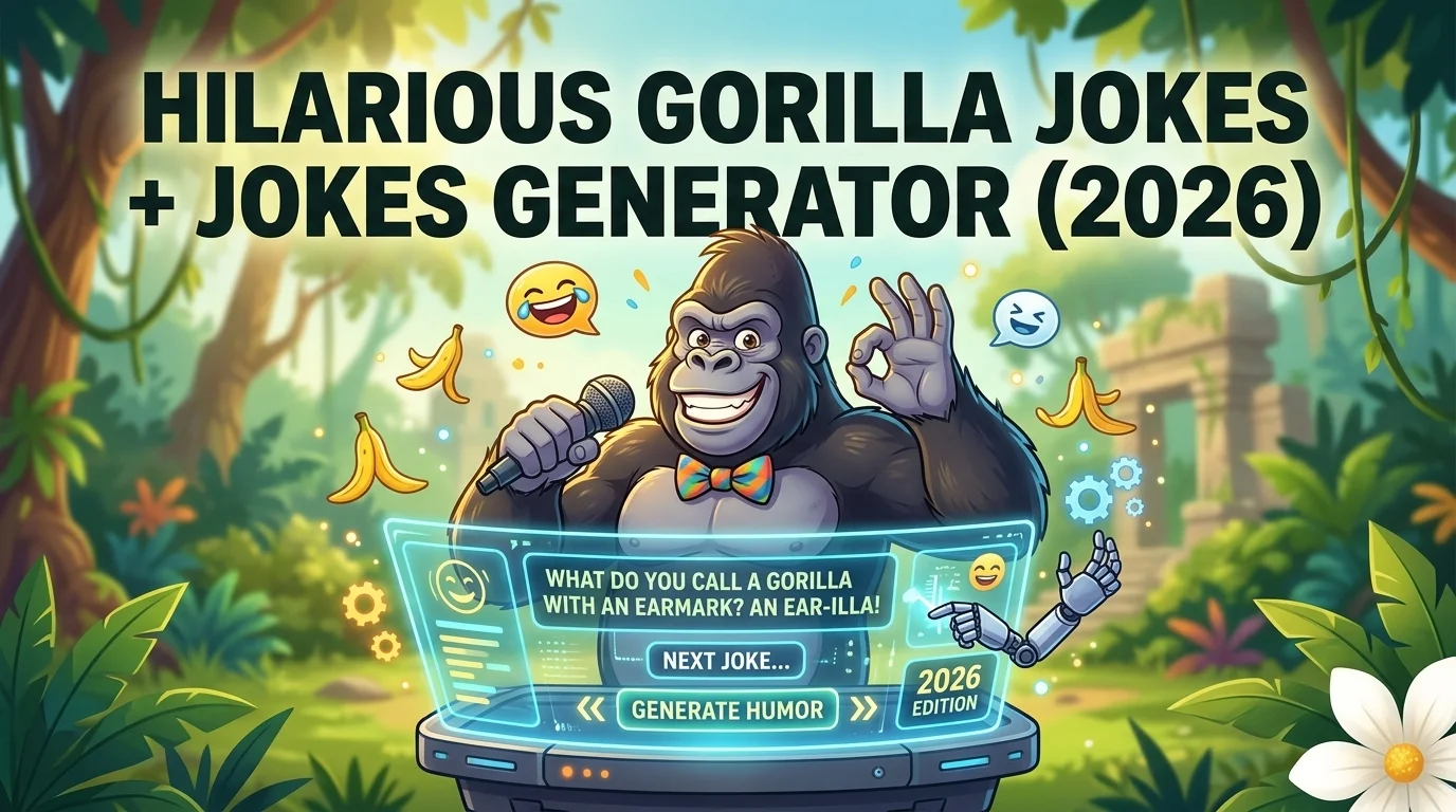 250+ Hilarious Gorilla Jokes + Jokes Generator (2026)
