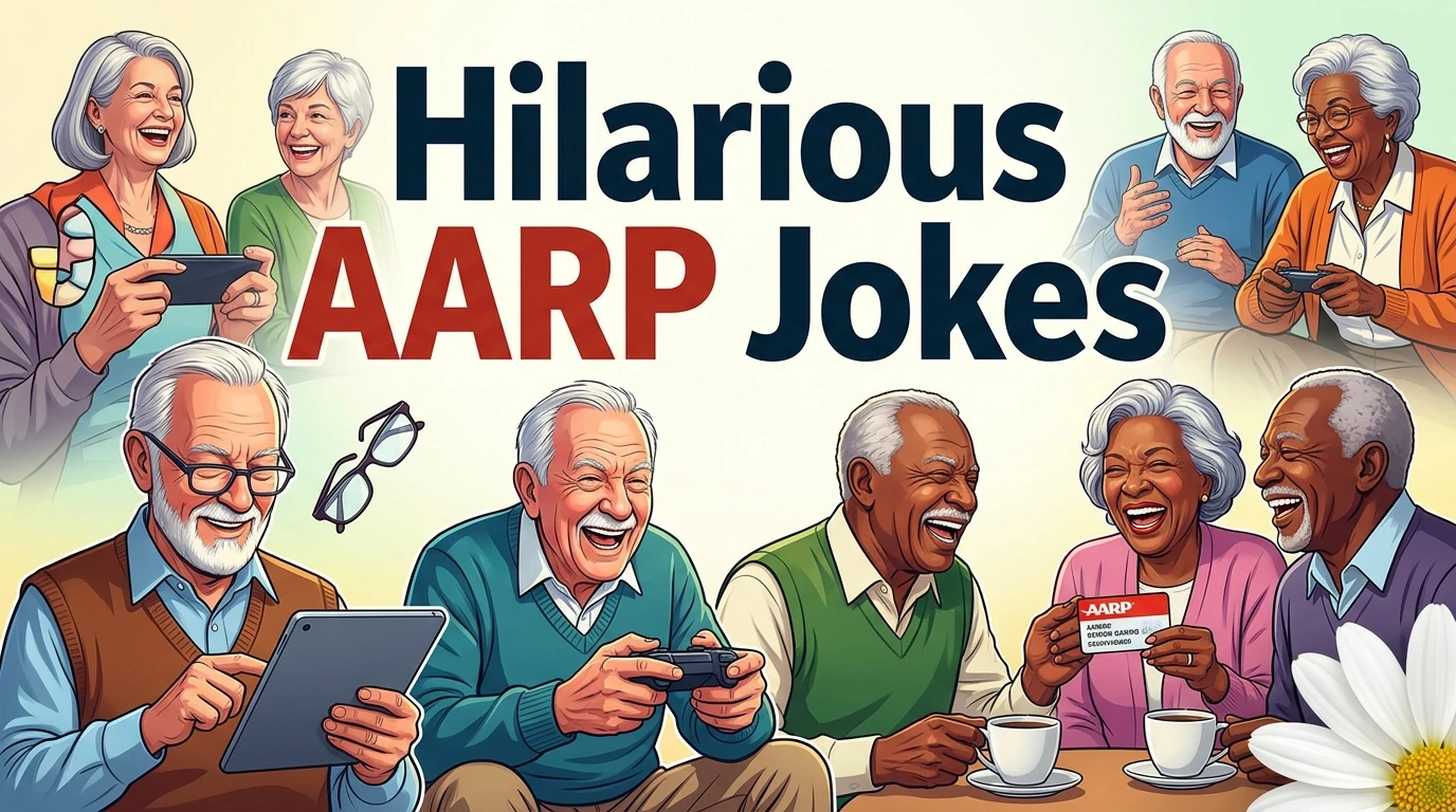 Hilarious AARP Jokes + Jokes Generator